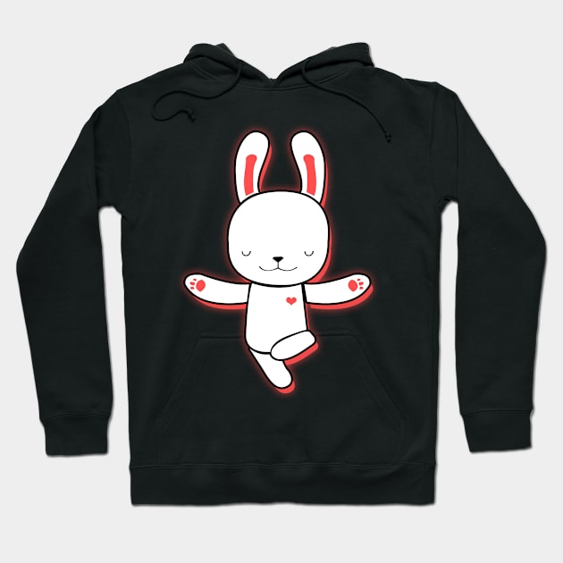 'Bunnies Doing Yoga' Cute Bunny Gift Hoodie by ourwackyhome